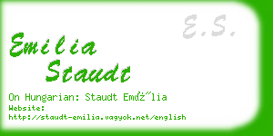 emilia staudt business card
